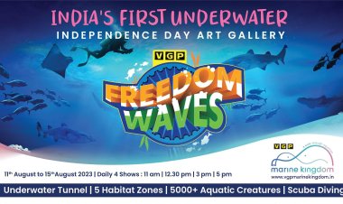 VGP Marine Kingdom Presents VGP Freedom Waves – India’s First Underwater Independence Day Art Gallery