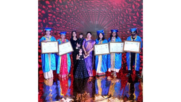 Sanchita Shetty, Rakhi Shah & Tara Kerkar Honoured with Doctorates by St. Mother Therasa University, Australia – Presented by Indian Media Works